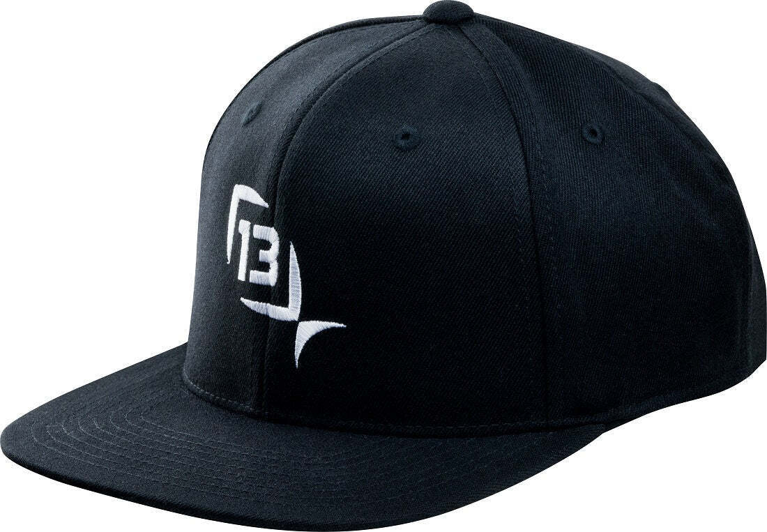 13 Fishing Cap Black Flat Brim